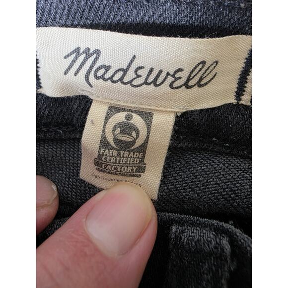 MADEWELL Black Cali Demi Boot Slight Fade Casual Jeans SZ 27 - Picture 3 of 9